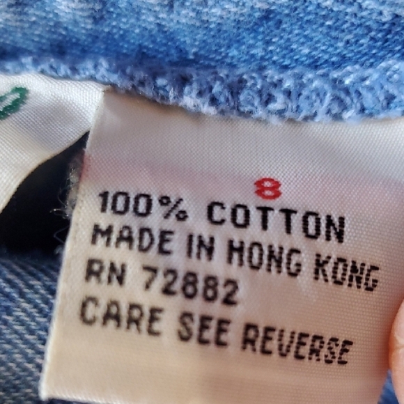 Stefano Vintage Straight Leg Jeans With Floral Patches Distressed Details Size 8 - Picture 3 of 12